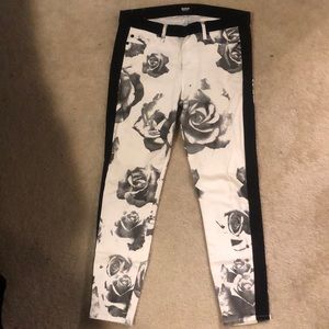 Hudson detailed crop skinny jeans